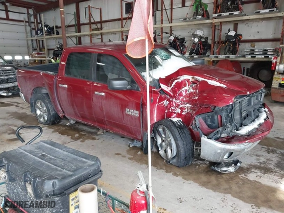 2015 Ram 1500 Big Horn with VIN 1C6RR7LG9FS740438, listed as a IAAI auction lot 41634399 with 227,339 mi miles. Bid and sale history available at carsss.com. Image 1.