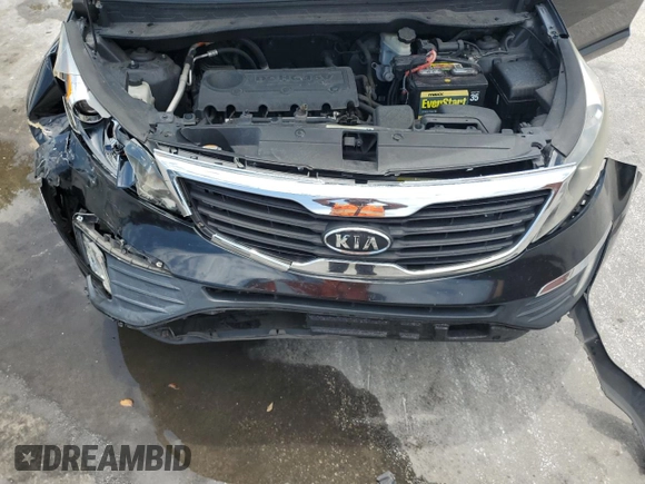 2012 Kia Sportage EX with VIN KNDPC3A21C7303209, listed as a Copart auction lot 58733605 with 189,587 mi miles and Salvage title. Bid and sale history available at DreamBid. Image 12.