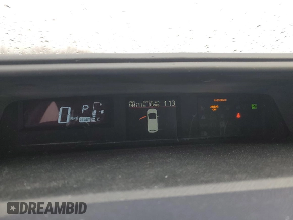 2016 Toyota Prius One with VIN JTDKDTB32G1122160, listed as a Copart auction lot 53308555 with 144,711 mi miles and Clean Title. Bid and sale history available at carsss.com. Image 9.