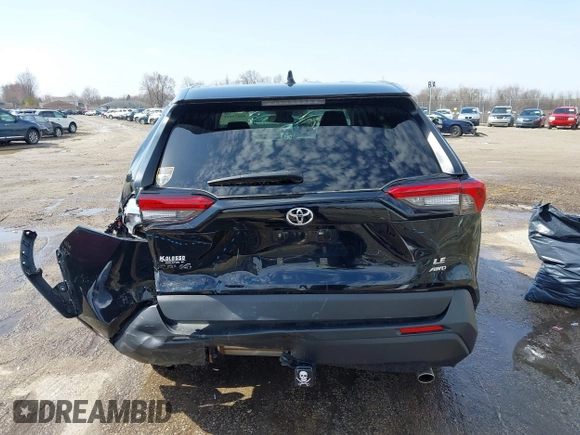 2023 Toyota RAV4 LE with VIN 2T3F1RFV4PC332593, listed as a IAAI auction lot 42071526 with 33,745 mi miles. Bid and sale history available at carsss.com. Image 17.