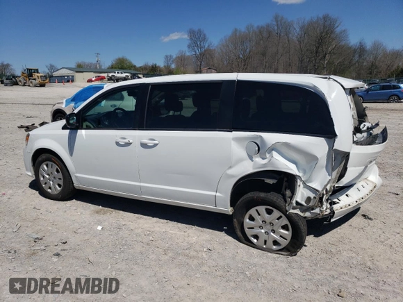 2018 Dodge Grand Caravan SE with VIN 2C4RDGBG5JR296655, listed as a Copart auction lot 50320615 with 163,137 mi miles and Salvage Title. Bid and sale history available at DreamBid. Image 2.
