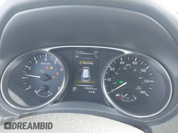 2015 Nissan Rogue SL with VIN 5N1AT2MT7FC758058, listed as a IAAI auction lot 41303736 with 43,649 mi miles. Bid and sale history available at carsss.com. Image 7.