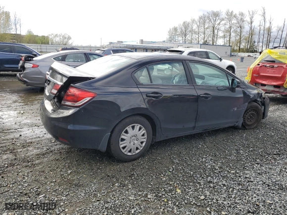 2013 Honda Civic Sdn LX with VIN 2HGFB2F52DH301391, listed as a Copart auction lot 52258755 with 89,859 mi miles and Salvage Title. Bid and sale history available at carsss.com. Image 3.