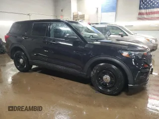2022 Ford Police Interceptor Utility z VIN 1FM5K8AW1NNA01987, wystawiony jako Copart lot #45993075 z przebiegiem 58 342 mil mil oraz Szkody całkowita. Historia ofert i sprzedaży dostępna na DreamBid. Obrazek 4.