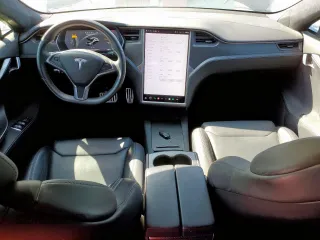 2019 Tesla Model S 100D with VIN 5YJSA1E46KF331936, listed as a Copart auction lot 49639135 with 20,499 mi miles and Salvage title. Bid and sale history available at DreamBid. Image 8.