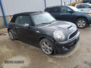 2014 MINI Convertible S with VIN WMWZP3C53ET298154, listed as a Copart auction lot 53971615 with 85,499 mi miles and Salvage title. Bid and sale history available at DreamBid. Image 4.