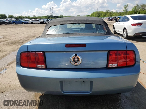 2007 Ford Mustang Deluxe with VIN 1ZVFT84NX75315534, listed as a Copart auction lot 56937315 with 142,609 mi miles and Salvage title. Bid and sale history available at DreamBid. Image 6.