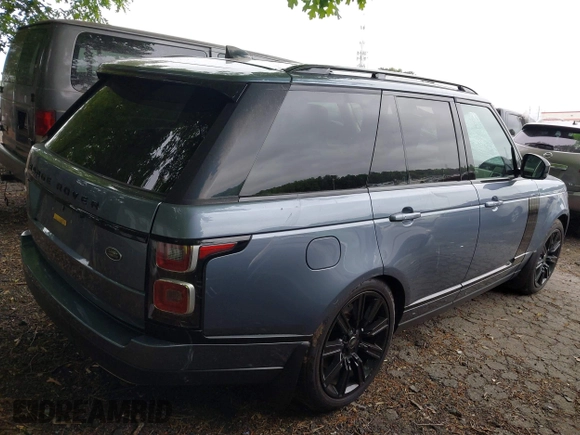 2019 Land Rover Range Rover with VIN SALGS2RE5KA516721, listed as a IAAI auction lot 42081181 with 120,147 mi miles and . Bid and sale history available at DreamBid. Image 4.