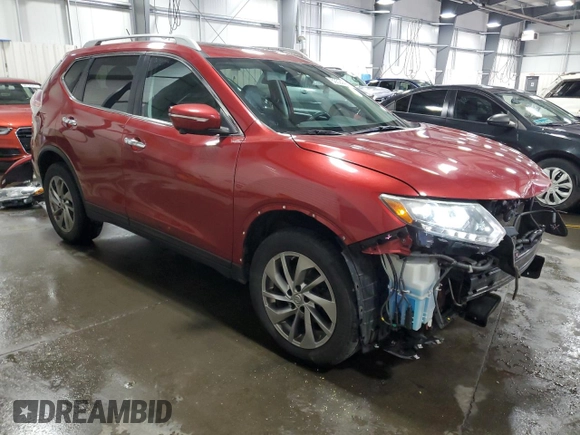 2015 Nissan Rogue SV with VIN 5N1AT2MV4FC886808, listed as a Copart auction lot 50594435 with 98,120 mi miles and Salvage Title. Bid and sale history available at carsss.com. Image 4.