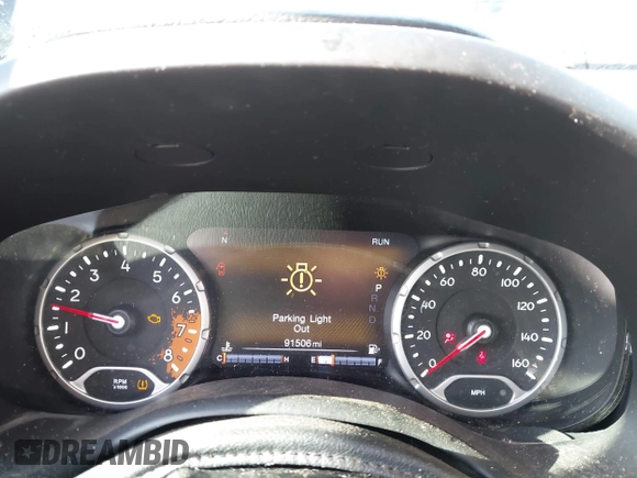2018 Jeep Renegade Trailhawk with VIN ZACCJBCB3JPG81009, listed as a IAAI auction lot 41537095 with 91,506 mi miles. Bid and sale history available at carsss.com. Image 7.