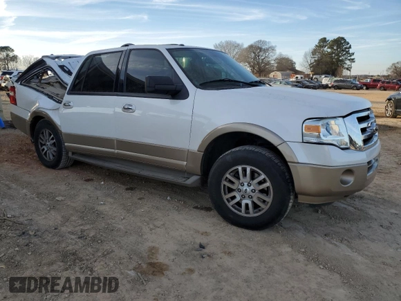 2013 Ford Expedition Max XLT with VIN 1FMJK1H52DEF46663, listed as a Copart auction lot 46062435 with 153,675 mi miles and Salvage title. Bid and sale history available at DreamBid. Image 4.