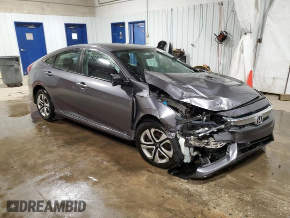 2016 Honda Civic Sedan LX with VIN 19XFC2F55GE006460, listed as a Copart auction lot 51485715 with 158,941 mi miles and Salvage Title. Bid and sale history available at carsss.com. Image 4.