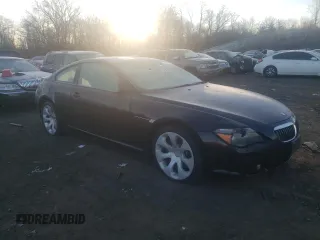 2006 BMW 6 Series 650Ci with VIN WBAEH13466CR51083, listed as a Copart auction lot 88897625 with 138,958 mi miles and Salvage Title. Bid and sale history available at carsss.com. Image 4.