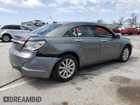 2013 Chrysler 200 Limited with VIN 1C3CCBCG1DN759729, listed as a Copart auction lot 52493595 with 184,353 mi miles and Salvage Title. Bid and sale history available at carsss.com. Image 3.