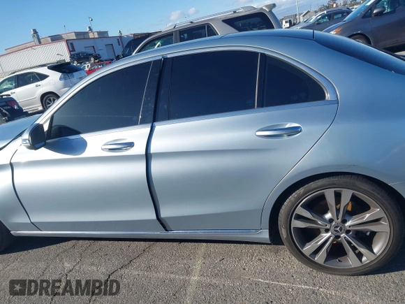 2018 Mercedes-Benz C 300 with VIN 55SWF4JB1JU244077, listed as a IAAI auction lot 41795613 with 90,900 mi miles and . Bid and sale history available at DreamBid. Image 14.