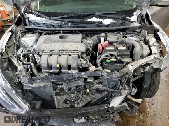 2019 Nissan Sentra SV with VIN 3N1AB7AP1KY272748, listed as a Copart auction lot 46336665 with 55,771 mi miles and Salvage Title. Bid and sale history available at DreamBid. Image 12.