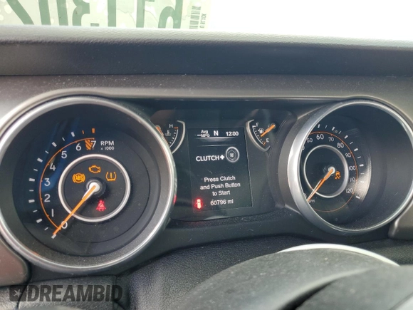 2018 Jeep Wrangler Unlimited Sport S с VIN 1C4HJXDG7JW152968, выставлен на аукционе Copart как лот 61130215 с пробегом 60 796 миль миль и Списание • Salvage title. История ставок и продаж доступна на DreamBid. Изображение 9.