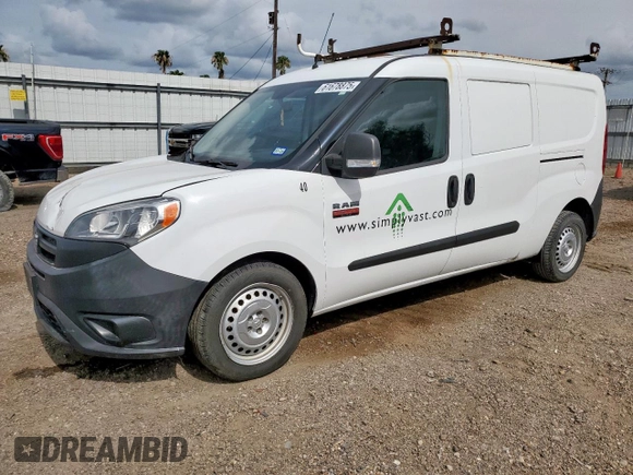 2017 Ram ProMaster City Cargo Tradesman with VIN ZFBERFAB5H6E84440, listed as a Copart auction lot 61678875 with 113,828 mi miles and Salvage title. Bid and sale history available at DreamBid. Image 1.