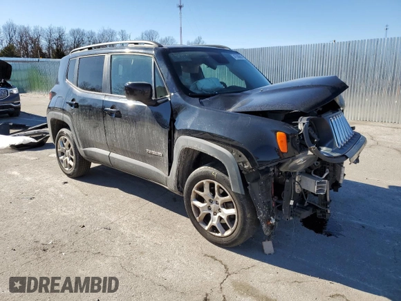 2017 Jeep Renegade Latitude with VIN ZACCJBBB5HPF31270, listed as a Copart auction lot 47350685 with 105,569 mi miles and Salvage Title. Bid and sale history available at carsss.com. Image 4.