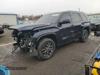 2023 Toyota Sequoia SR5 with VIN 7SVAAABA6PX010567, listed as a Copart auction lot 82622074 with 0 mi miles and Salvage Title. Bid and sale history available at carsss.com. Image 1.