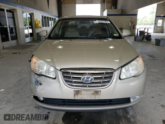 2010 Hyundai Elantra GLS z VIN KMHDU4AD2AU041962, wystawiony jako Copart lot #58291965 z przebiegiem 150 868 mil mil oraz Szkoda całkowita • Salvage title. Historia ofert i sprzedaży dostępna na DreamBid. Obrazek 5.