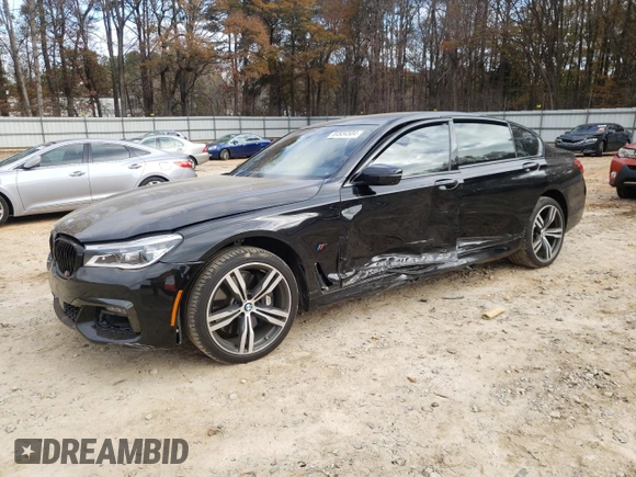 2016 BMW 7 Series 750i with VIN WBA7F0C5XGGL99017, listed as a Copart auction lot 84934504 with 0 mi miles and Salvage Title. Bid and sale history available at carsss.com. Image 1.