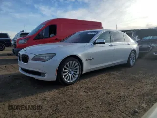 2012 BMW 7 Series 750Li with VIN WBAKB8C52CC965399, listed as a Copart auction lot 50237315 with 105,168 mi miles and Clean Title. Bid and sale history available at carsss.com. Image 1.