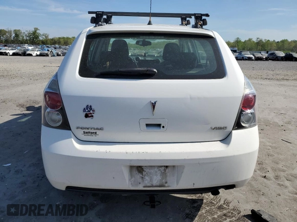 2009 Pontiac Vibe w/1SA with VIN 5Y2SP67869Z470089, listed as a Copart auction lot 53689185 with 222,582 mi miles and Clean Title. Bid and sale history available at carsss.com. Image 6.