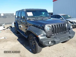 2024 Jeep Wrangler Sport S with VIN 1C4PJXDNXRW111174, listed as a IAAI auction lot 41116197 with 8,341 mi miles. Bid and sale history available at carsss.com. Image 1.