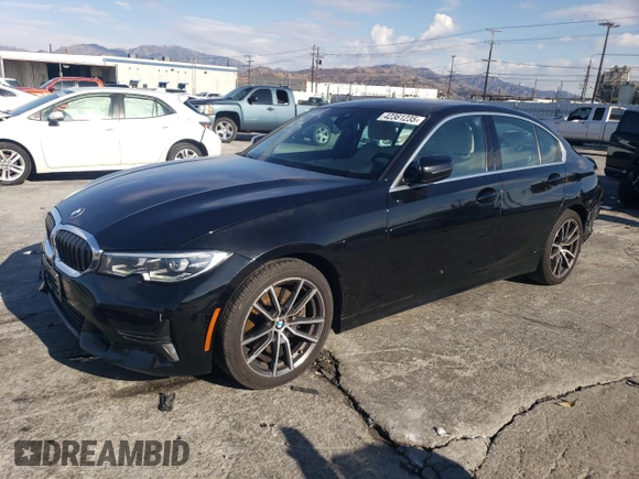 2020 BMW 3 Series 330i with VIN 3MW5R1J0XL8B12117, listed as a Copart auction lot 42361235 with 72,406 mi miles and Salvage Title. Bid and sale history available at carsss.com. Image 1.