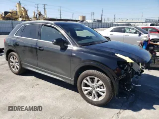 2021 Audi Q3 S line Premium with VIN WA1DECF39M1042148, listed as a Copart auction lot 59171333 with 13,894 mi miles and Salvage title. Bid and sale history available at DreamBid. Image 4.