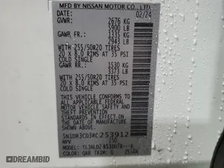 2024 Nissan Pathfinder SL with VIN 5N1DR3CD3RC253912, listed as a Copart auction lot 42677425 with 16,214 mi miles and Salvage Title. Bid and sale history available at carsss.com. Image 15.