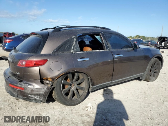 2003 Infiniti FX Options with VIN JNRAS08W53X204134, listed as a Copart auction lot 86943224 with 243,242 mi miles and Non Repairable. Bid and sale history available at DreamBid. Image 3.