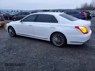 2017 Genesis G90 Premium with VIN KMHG34JA8HU033526, listed as a Copart auction lot 84528214 with 74,423 mi miles and Salvage Title. Bid and sale history available at DreamBid. Image 2.