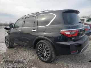 2024 Nissan Armada Platinum with VIN JN8AY2DB1R9850527, listed as a Copart auction lot 88483375 with 7,420 mi miles and Salvage Title. Bid and sale history available at carsss.com. Image 2.