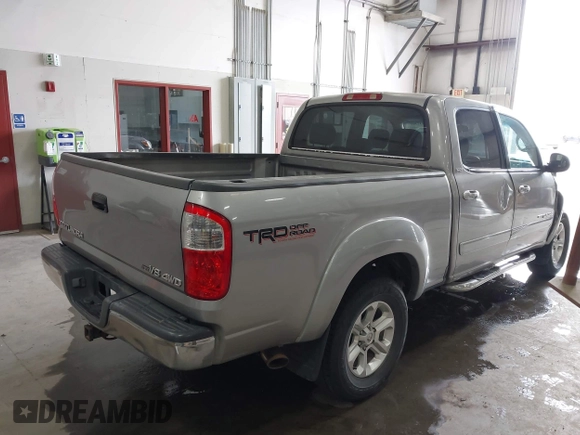 2005 Toyota Tundra SR5 with VIN 5TBDT44155S480004, listed as a IAAI auction lot 42137500 with 209,856 mi miles and . Bid and sale history available at DreamBid. Image 4.