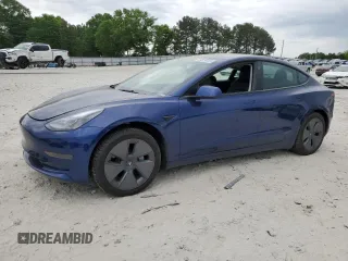 2023 Tesla Model 3 with VIN 5YJ3E1EA3PF474350, listed as a Copart auction lot 53819035 with 32,714 mi miles and Salvage Title. Bid and sale history available at DreamBid. Image 1.