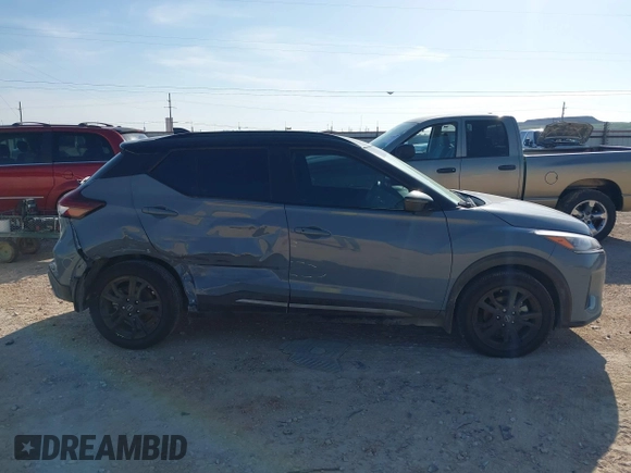 2023 Nissan Kicks SR with VIN 3N1CP5DV6PL551674, listed as a IAAI auction lot 39558804 with 18,200 mi miles. Bid and sale history available at carsss.com. Image 13.