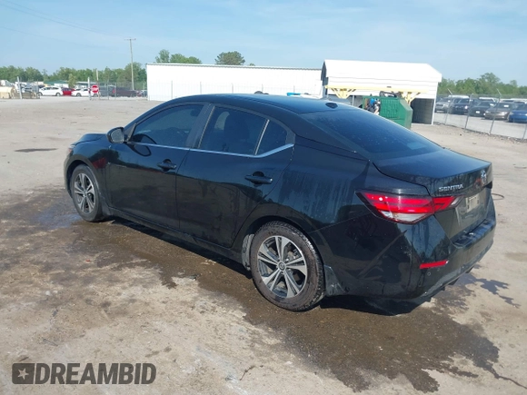 2023 Nissan Sentra SV with VIN 3N1AB8CV2PY276039, listed as a IAAI auction lot 42074619 with 21,495 mi miles and . Bid and sale history available at DreamBid. Image 3.