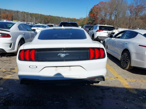 2021 Ford Mustang EcoBoost with VIN 1FA6P8TH0M5158309, listed as a IAAI auction lot 41045947 with 1 mi miles. Bid and sale history available at carsss.com. Image 16.
