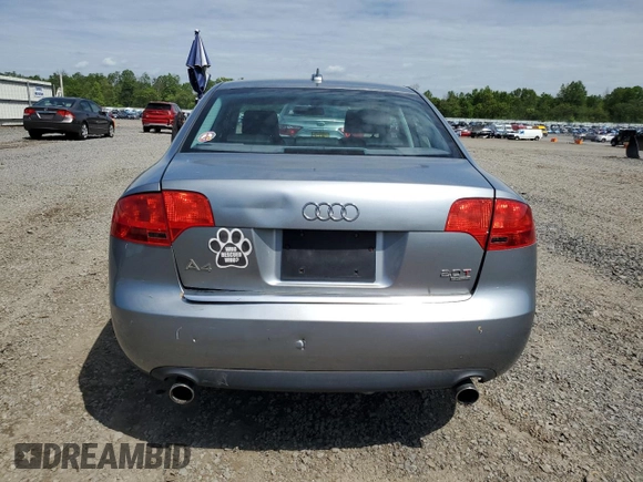 2005 Audi A4 2.0T z VIN WAUDF68E25A439296, wystawiony jako Copart lot #55945445 z przebiegiem 154 473 mil mil oraz Szkoda całkowita • Salvage title. Historia ofert i sprzedaży dostępna na DreamBid. Obrazek 6.