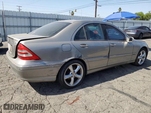 2004 Mercedes-Benz C 230 Kompressor with VIN WDBRF40JX4F549275, listed as a Copart auction lot 60458595 with Not provided miles and Salvage title. Bid and sale history available at DreamBid. Image 3.