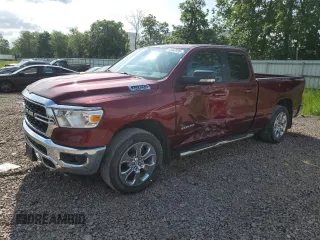 2022 Ram 1500 Big Horn with VIN 1C6SRFBT5NN140930, listed as a Copart auction lot 63683995 with 28,176 mi miles and Salvage title. Bid and sale history available at DreamBid. Image 1.