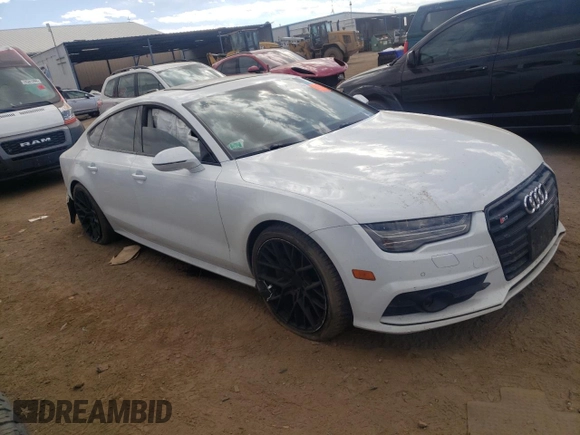 2016 Audi S7 with VIN WAUW2AFC5GN007029, listed as a Copart auction lot 77480764 with 105,830 mi miles and Salvage Title. Bid and sale history available at carsss.com. Image 4.