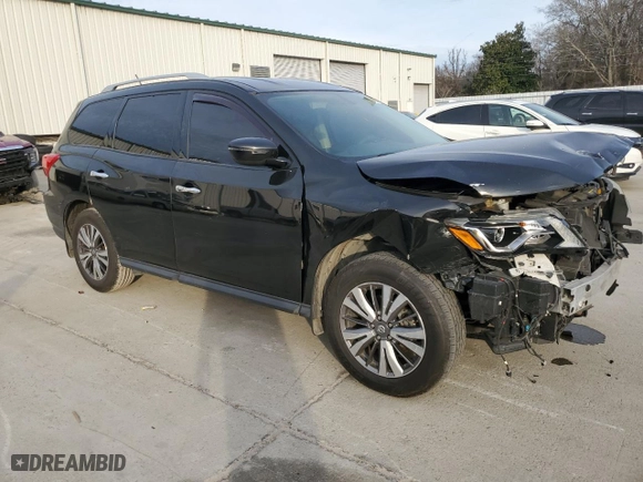 2018 Nissan Pathfinder S with VIN 5N1DR2MMXJC644777, listed as a Copart auction lot 42846905 with 139,438 mi miles and Salvage Title. Bid and sale history available at carsss.com. Image 4.