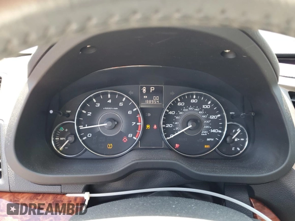 2011 Subaru Legacy Limited Power Moon with VIN 4S3BMBK68B3260478, listed as a Copart auction lot 56486125 with 188,954 mi miles and Salvage title. Bid and sale history available at DreamBid. Image 9.