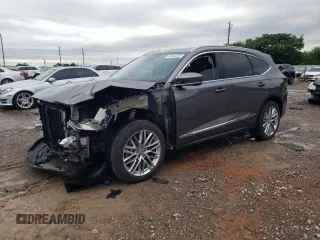 2023 Acura MDX Advance with VIN 5J8YE1H89PL001307, listed as a Copart auction lot 61443575 with 30,785 mi miles and Salvage title. Bid and sale history available at DreamBid. Image 1.