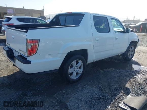 2013 Honda Ridgeline RTL with VIN 5FPYK1F50DB003971, listed as a IAAI auction lot 41946344 with 240,051 mi miles. Bid and sale history available at carsss.com. Image 4.