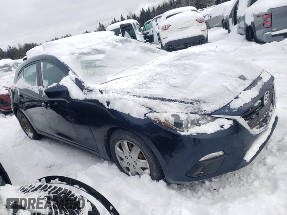2014 Mazda 3 i Touring with VIN JM1BM1L72E1126437, listed as a Copart auction lot 85980494 with 105,853 mi miles and Salvage Title. Bid and sale history available at DreamBid. Image 4.