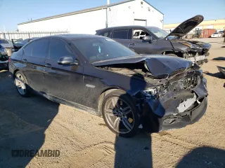 2015 BMW 5 Series 535d xDrive with VIN WBAFV3C56FD686970, listed as a Copart auction lot 75275664 with 228,496 mi miles and Salvage title. Bid and sale history available at DreamBid. Image 4.